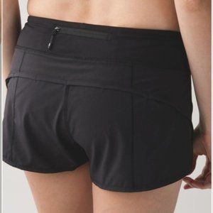 Lululemon Speed Short, Black - Size 6